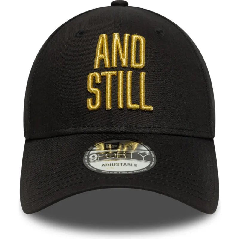 justerbar-svart-bojd-keps-9forty-metallic-champ-fran-ufc-ultimate-fighting-championship-and-still-av-new-era