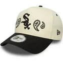cepice-zaoblena-bezova-snapback-a-frame-paisley-chicago-white-sox-mlb-new-era