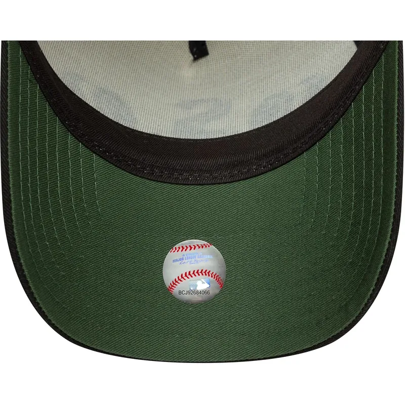 beige-und-schwarze-gebogene-kappe-snapback-a-frame-paisley-von-chicago-white-sox-mlb-von-new-era