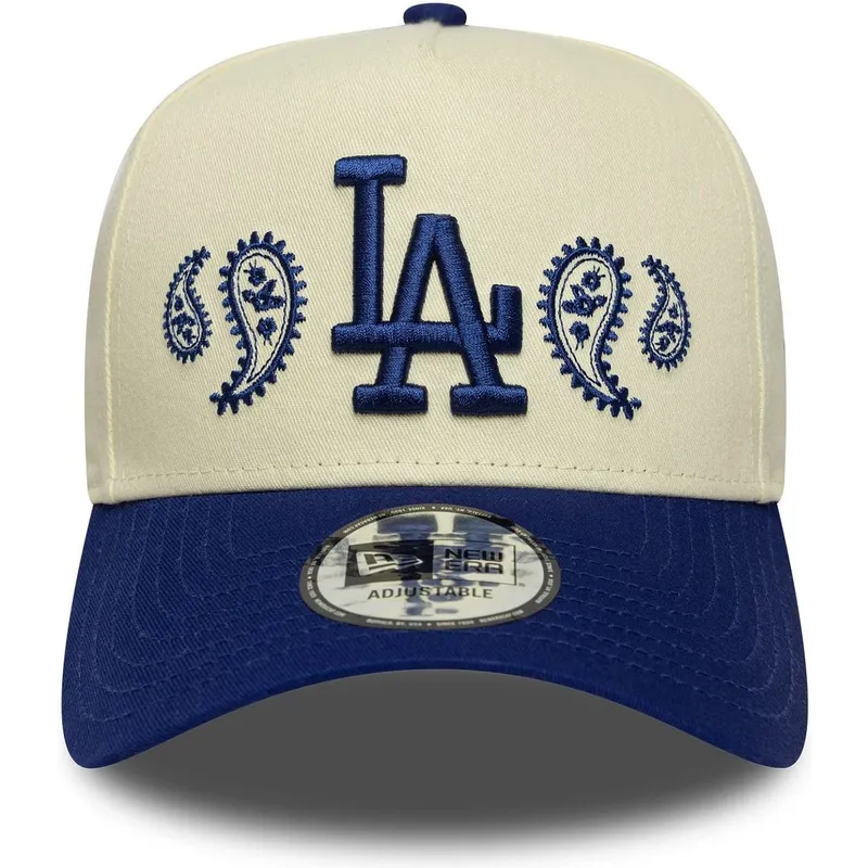 cepice-zaoblena-bezova-snapback-a-frame-paisley-los-angeles-dodgers-mlb-new-era