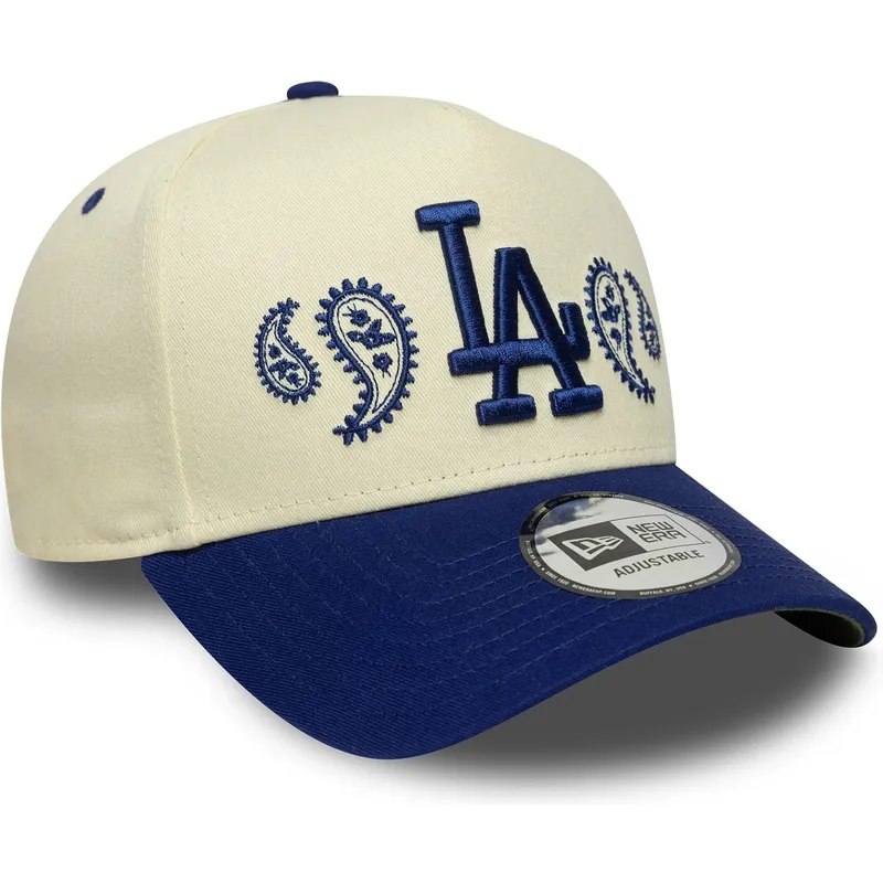 cepice-zaoblena-bezova-snapback-a-frame-paisley-los-angeles-dodgers-mlb-new-era