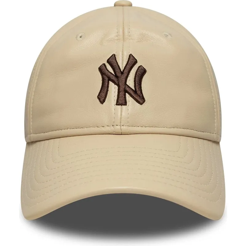 cepice-zaoblena-bezova-nastavitelny-9twenty-leather-new-york-yankees-mlb-new-era
