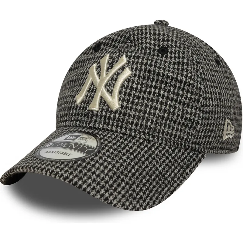 cepice-zaoblena-cerna-nastavitelny-9twenty-houndstooth-new-york-yankees-mlb-new-era