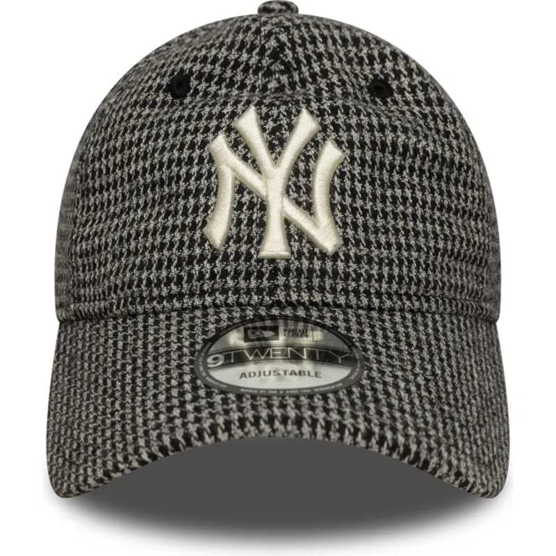 cepice-zaoblena-cerna-nastavitelny-9twenty-houndstooth-new-york-yankees-mlb-new-era