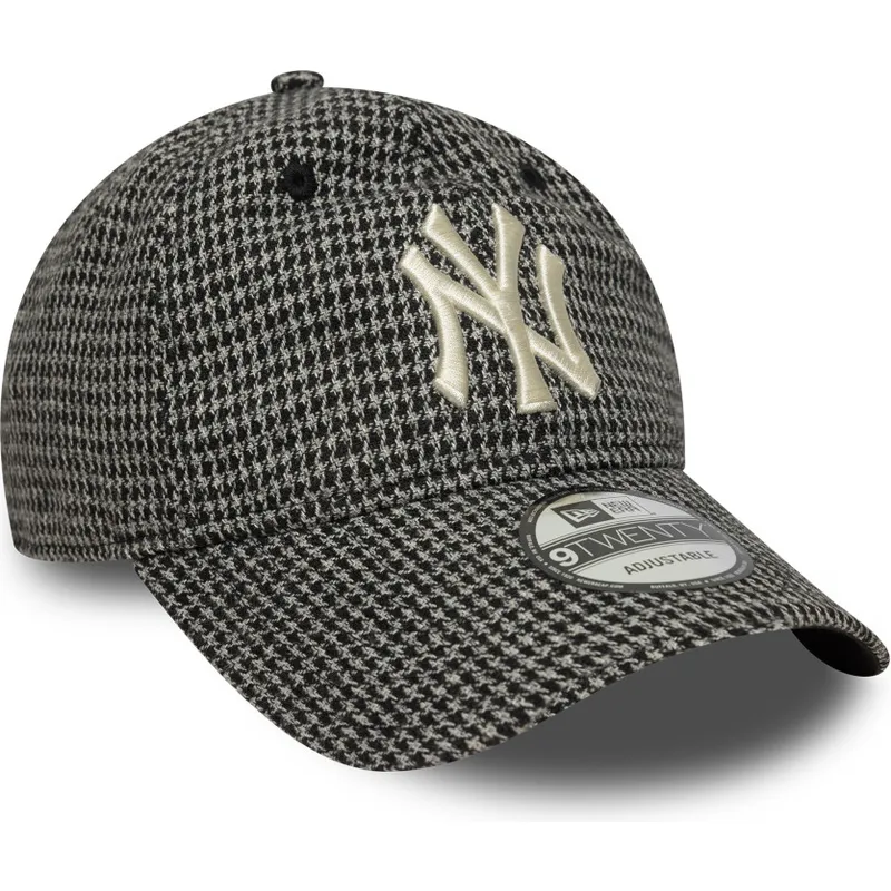 cepice-zaoblena-cerna-nastavitelny-9twenty-houndstooth-new-york-yankees-mlb-new-era
