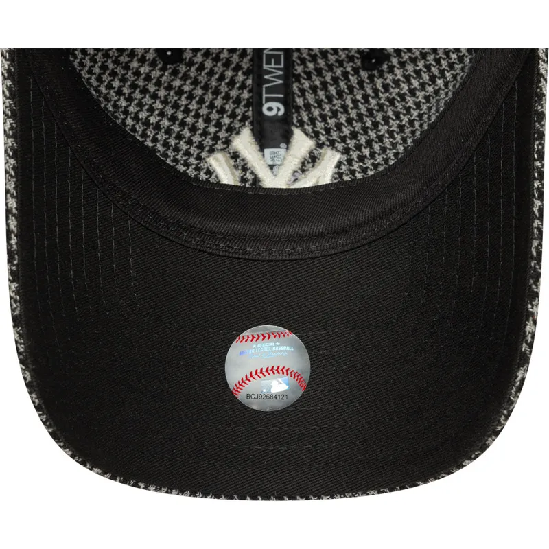 cepice-zaoblena-cerna-nastavitelny-9twenty-houndstooth-new-york-yankees-mlb-new-era