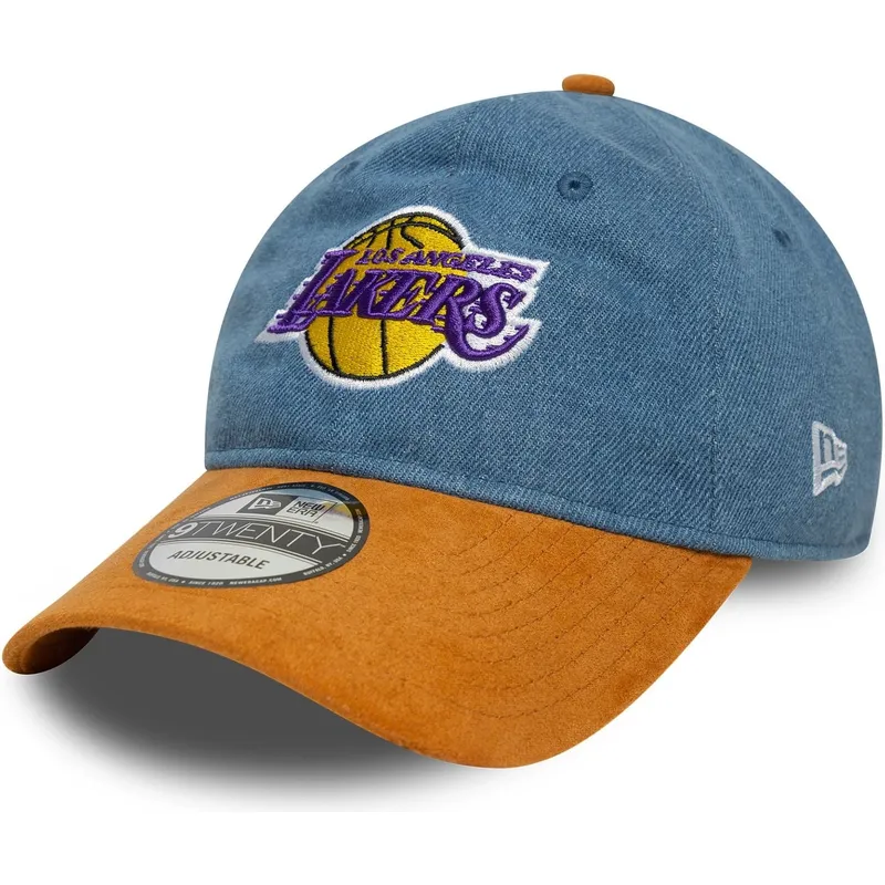 cepice-zaoblena-vicebarevna-nastavitelny-9twenty-denim-midi-los-angeles-lakers-nba-new-era