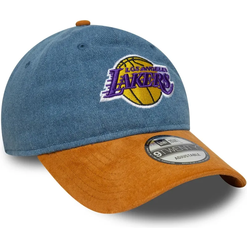 cepice-zaoblena-vicebarevna-nastavitelny-9twenty-denim-midi-los-angeles-lakers-nba-new-era