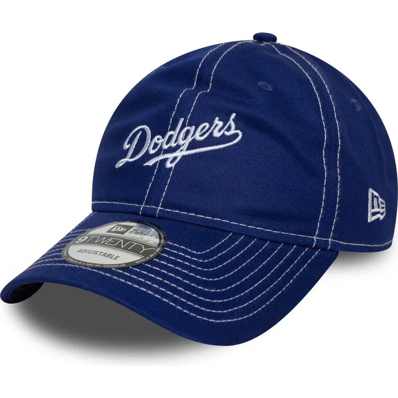 los-angeles-dodgers-mlb-new-era-9twenty-contrast-stitch-justerbar-bla-bojd-keps