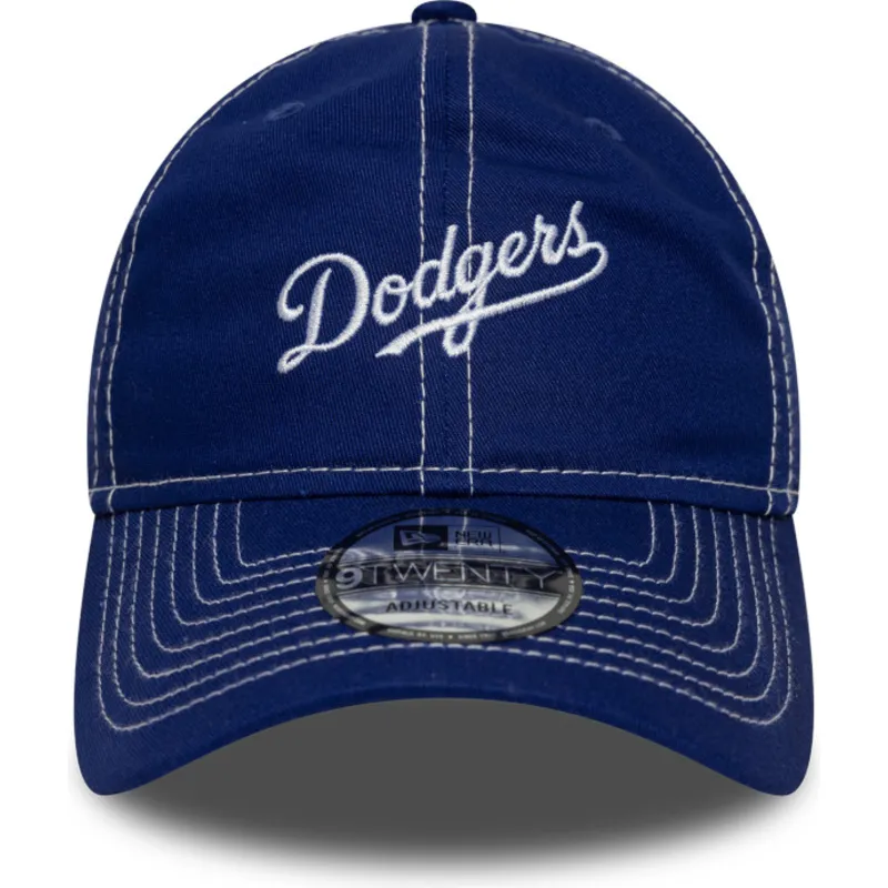 cepice-zaoblena-modra-nastavitelny-9twenty-contrast-stitch-los-angeles-dodgers-mlb-new-era