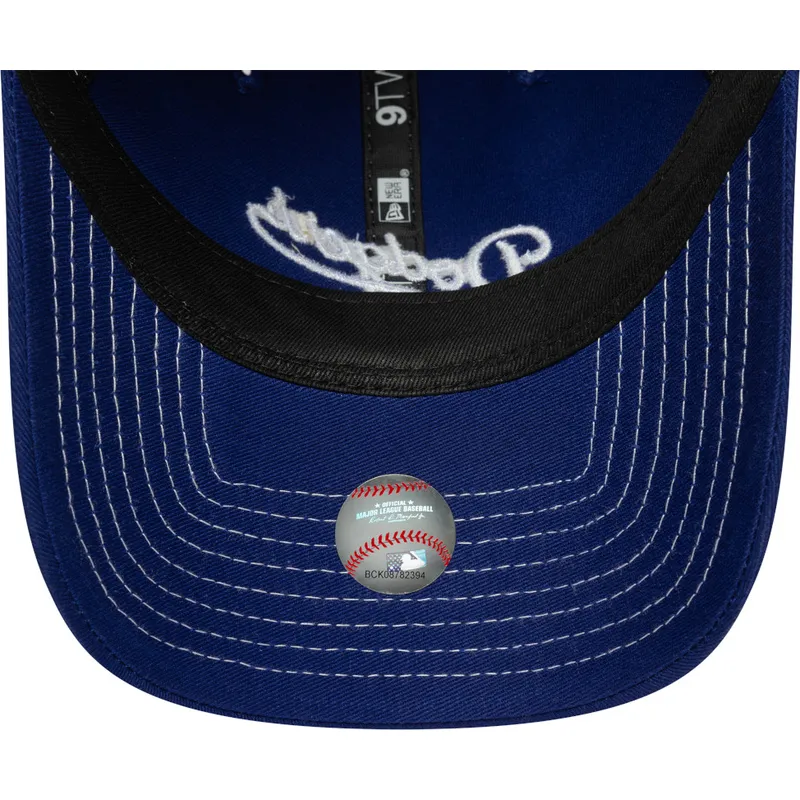 cepice-zaoblena-modra-nastavitelny-9twenty-contrast-stitch-los-angeles-dodgers-mlb-new-era