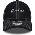 cepice-zaoblena-namornicka-modra-nastavitelny-pasek-9twenty-contrast-stitch-new-york-yankees-mlb-new-era
