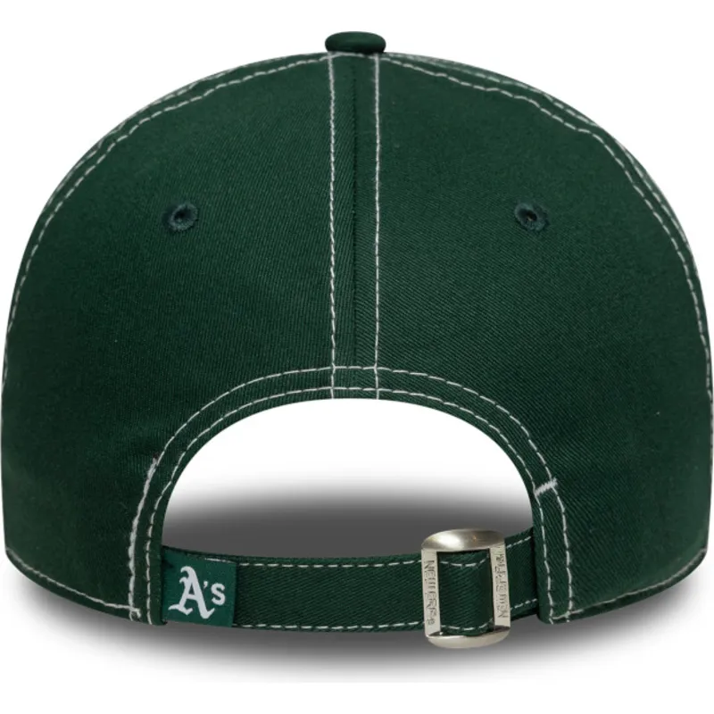 gron-justerbar-bojd-keps-9twenty-contrast-stitch-oakland-athletics-mlb-fran-new-era