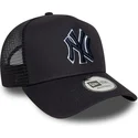 new-era-new-york-yankees-mlb-a-frame-outline-dunkelblaues-trucker-cap-mit-dunkelblauem-logo