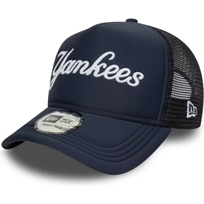 cepice-zaoblena-namornicka-modra-snapback-a-frame-script-new-york-yankees-mlb-new-era