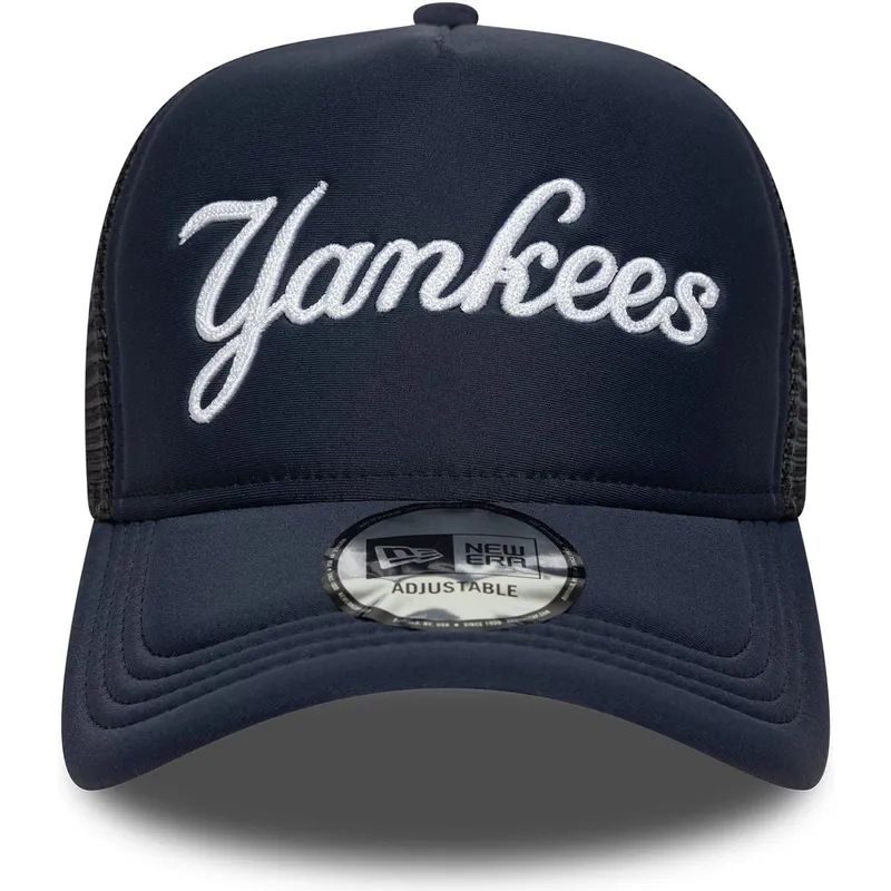 cepice-zaoblena-namornicka-modra-snapback-a-frame-script-new-york-yankees-mlb-new-era