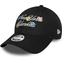 cap-zaoblena-black-adjustable-strap-9forty-floral-script-new-york-yankees-mlb-new-era