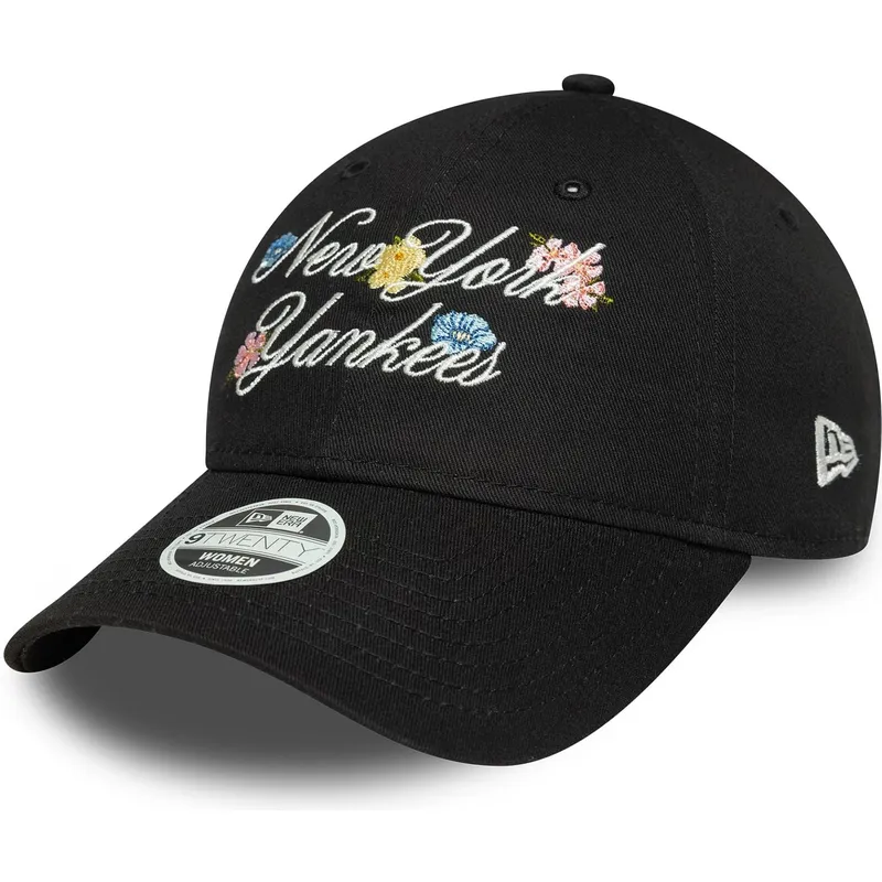 cepice-zaoblena-cerna-nastavitelny-9forty-floral-script-new-york-yankees-mlb-new-era