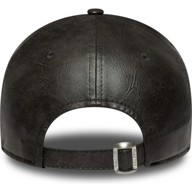 schwarze-gebogene-verstellbare-damenkappe-mit-schwarzem-logo-9twenty-tonal-der-new-york-yankees-mlb-von-new-era