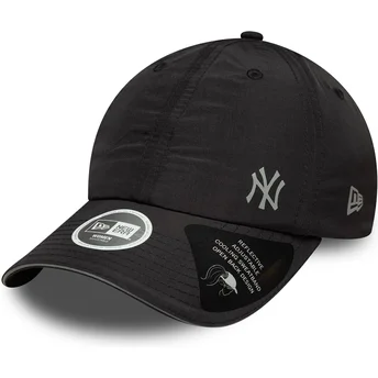 Svart böjd justerbar keps för dam Open Back Flawless från New York Yankees MLB av New Era