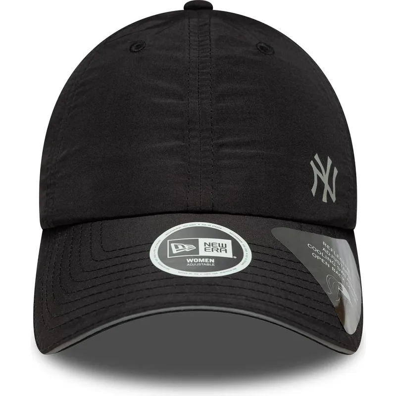 cap-zaoblena-black-adjustable-strap-open-back-flawless-new-york-yankees-mlb-new-era