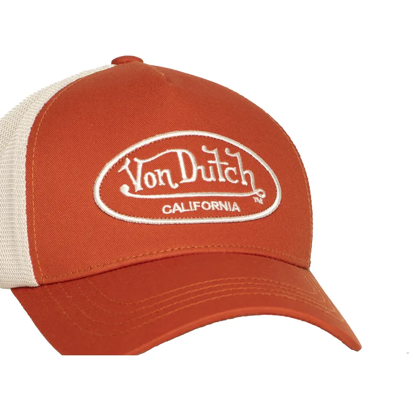 trucker-cap-orange-und-beige-verstellbar-lof-b33-von-von-dutch
