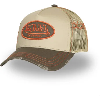 Cap zaoblená beige snapback Von Dutch