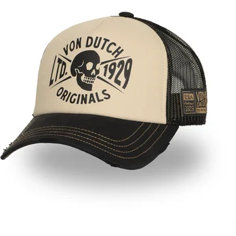 Gorra trucker beige y negra CREW28 de Von Dutch
