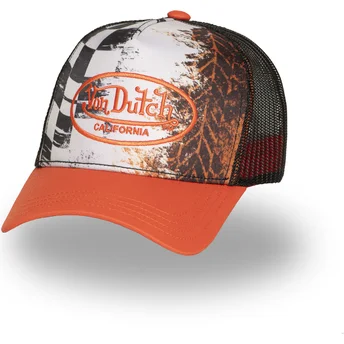 Čepice zaoblená oranžová snapback SUBL10 Von Dutch