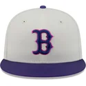 beige-och-lila-justerbar-flat-keps-59fifty-clr-dvlp-boston-red-sox-mlb-fran-new-era