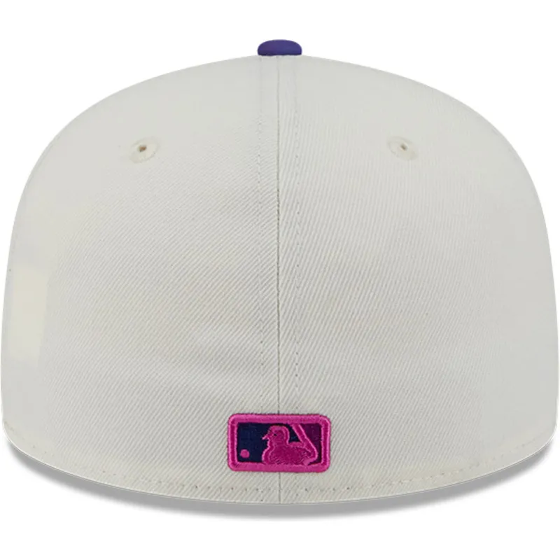 gorra-plana-beige-y-violeta-ajustada-59fifty-clr-dvlp-de-detroit-tigers-mlb-de-new-era