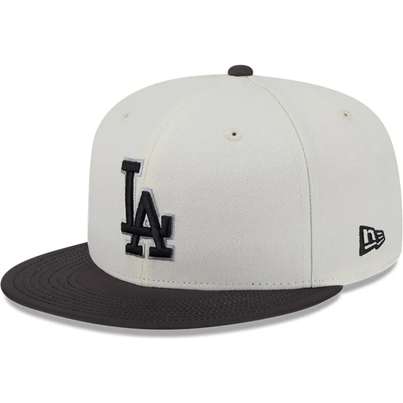 beige-und-schwarze-anliegende-flat-cap-59fifty-clr-dvlp-der-los-angeles-dodgers-mlb-von-new-era beige-und-schwarze-anliegende-flat-cap-59fifty-clr-dvlp-der-los-angeles-dodgers-mlb-von-new-era
