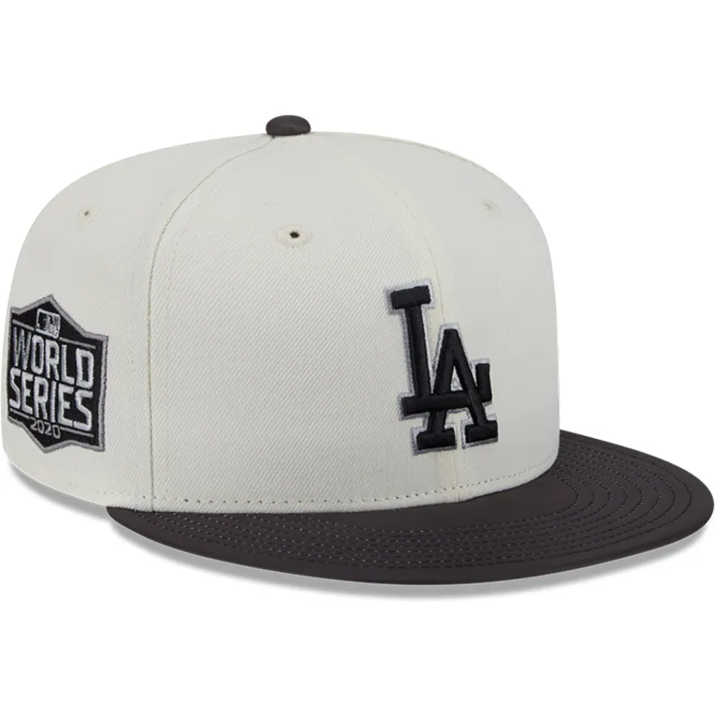 beige-und-schwarze-anliegende-flat-cap-59fifty-clr-dvlp-der-los-angeles-dodgers-mlb-von-new-era beige-und-schwarze-anliegende-flat-cap-59fifty-clr-dvlp-der-los-angeles-dodgers-mlb-von-new-era
