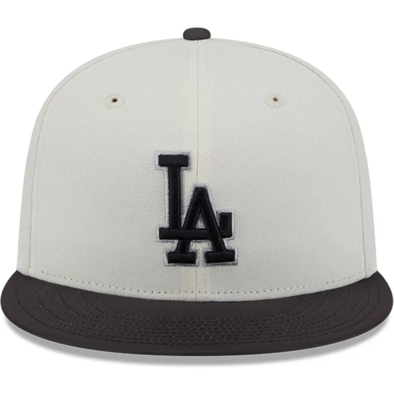 beige-und-schwarze-anliegende-flat-cap-59fifty-clr-dvlp-der-los-angeles-dodgers-mlb-von-new-era beige-und-schwarze-anliegende-flat-cap-59fifty-clr-dvlp-der-los-angeles-dodgers-mlb-von-new-era