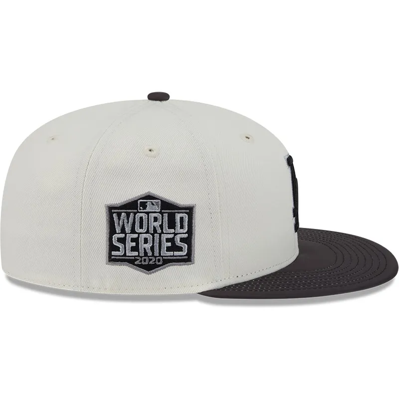 beige-und-schwarze-anliegende-flat-cap-59fifty-clr-dvlp-der-los-angeles-dodgers-mlb-von-new-era beige-und-schwarze-anliegende-flat-cap-59fifty-clr-dvlp-der-los-angeles-dodgers-mlb-von-new-era