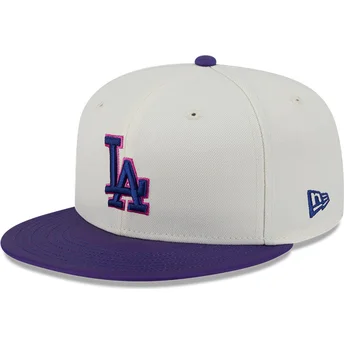 Beige och violett flat keps 59FIFTY CLR DVLP Los Angeles Dodgers MLB från New Era