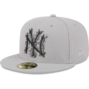 New Era New York Yankees MLB 59FIFTY Cracked graue Flat Cap