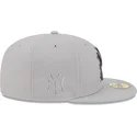 graue-angepasste-59fifty-cracked-flatcap-der-new-york-yankees-mlb-von-new-era