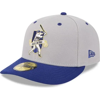 New Era 59FIFTY Los Angeles Dodgers MLB Shohei Ohtani justerad grå och blå böjd keps