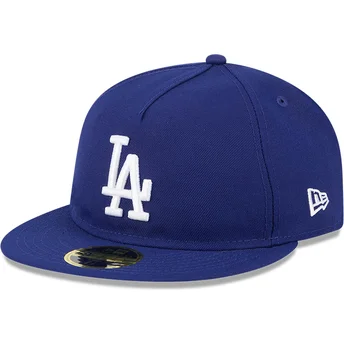 Gorra plana azul ajustada 59FIFTY Retro Crown A Frame Easy de Los Angeles Dodgers MLB de New Era