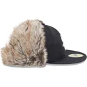 schwarze-enganliegende-59fifty-flatcap-winter-dog-ear-der-chicago-white-sox-mlb-von-new-era