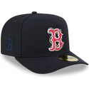 marineblaue-gebogene-verstellbare-59fifty-a-frame-wired-kappe-von-boston-red-sox-mlb-von-new-era