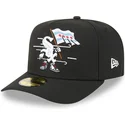 schwarze-gebogene-kappe-59fifty-a-frame-cartoon-chicago-white-sox-mlb-von-new-era