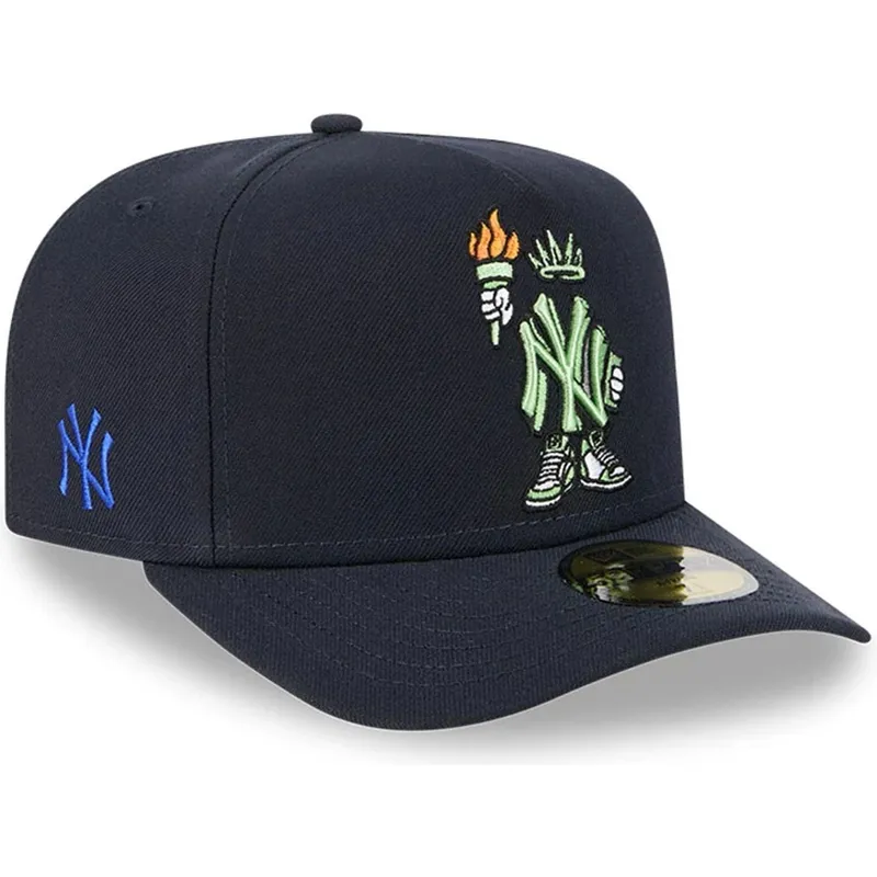 cepice-zaoblena-namornicka-modra-prilehava-59fifty-a-frame-cartoon-new-york-yankees-mlb-new-era