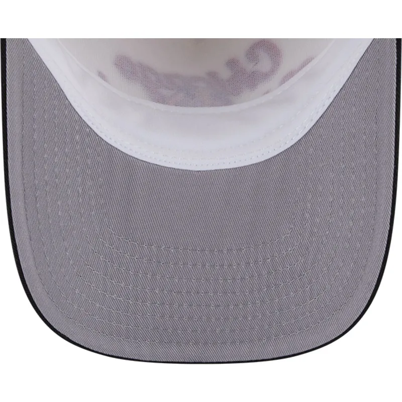 beige-und-schwarze-gebogene-snapback-kappe-9fifty-a-frame-chainstitch-der-chicago-blackhawks-nhl-von-new-era