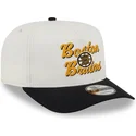 beige-und-schwarze-snapback-kappe-9fifty-a-frame-chainstitch-der-boston-bruins-nhl-von-new-era