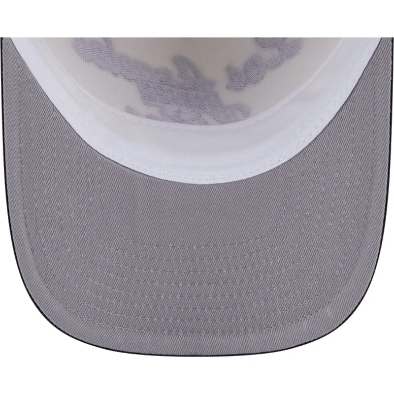 beige-und-schwarze-gebogene-snapback-kappe-9fifty-a-frame-chainstitch-der-los-angeles-kings-nhl-von-new-era