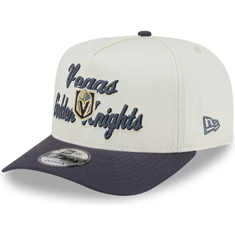Cap zaoblená beige snapback 9FIFTY A Frame Chainstitch Vegas Golden Knights NHL New Era