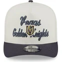 gorra-curva-beige-y-gris-snapback-9fifty-a-frame-chainstitch-de-vegas-golden-knights-nhl-de-new-era