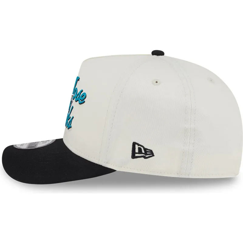 beige-och-svart-bojd-keps-snapback-9fifty-a-frame-chainstitch-san-jose-sharks-nhl-fran-new-era